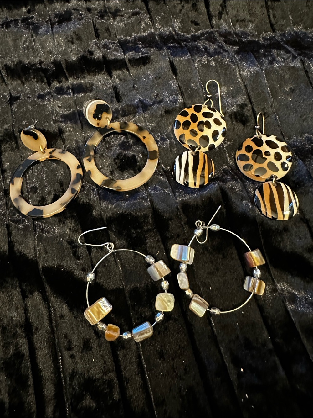 Mixed Lot of 3 pierced earrings